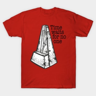 Time Waits For No One Metronome Logo T-Shirt